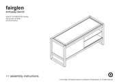 Target fairglen TGFGBENCWH Assembly Instructions Manual