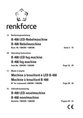 Renkforce B-400 LED Operating Instructions Manual