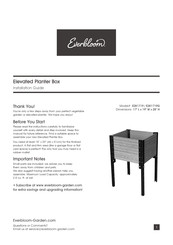 Everbloom E281719G Installation Manual