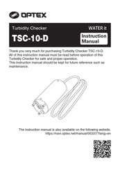 Optex TSC-10-D Instruction Manual