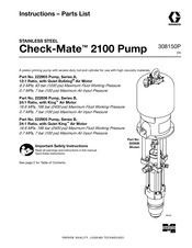 Graco Check-Mate 2100 Instructions-Parts List Manual