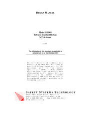 SAFETY SYSTEMS TECHNOLOGY NOVA-Sensor GIR901 Design Manual