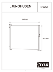 Jysk LJUNGHUSEN 3764540 Manual