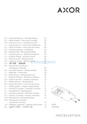 Axor Select 1831218 Series Instructions For Use/Assembly Instructions