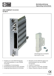 Wisi OH 88 H Operating Instructions Manual