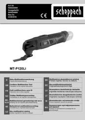 Scheppach MT-P120Li Original Instructions Manual