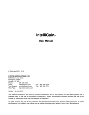 evertz IntelliGain User Manual