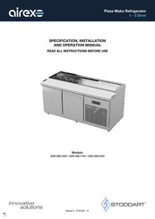 STODDART AIREX AXR.SW.1025 Specification, Installation And Operation Manual