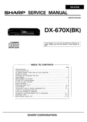 Sharp DX-670BK Service Manual