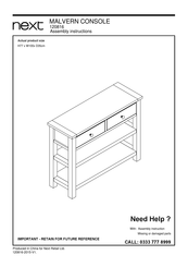 Next MALVERN 120816 Assembly Instructions Manual