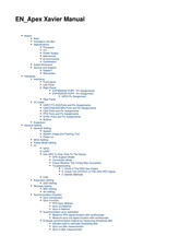 Apex Digital Xavier Manual