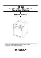 Fukuda Denshi HR-800 Service Manual