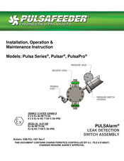 Pulsafeeder PULSAlarm Pulsar Installation, Operation, &  Maintenance Instruction