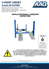 AAQ SXJS4019A Installation Manual & Operation Instructions