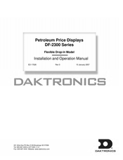 Daktronics DF-2300-22-NA-DI-SHE, FLEX Installation And Operation Manual