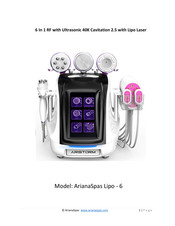 ArianaSpas Lipo-6 Manual