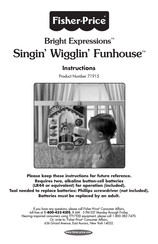 Fisher-Price Bright Expressions Singin' Wigglin' Funhouse Instructions