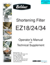 Belshaw Brothers EZ24 Operator's Manual And Technical Supplement