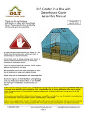 OLT 8x8 Garden in a Box with Greenhouse Cover Assembly Manual