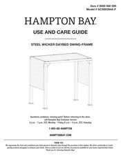 HAMPTON BAY GCS00394A-F Use And Care Manual