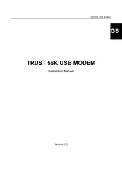 Trust 56K Instruction Manual