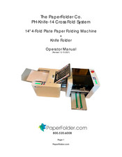 PaperFolder PH-Knife-14 Manual