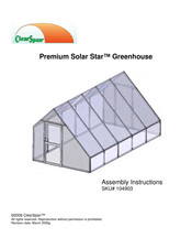 ClearSpan 104903 Assembly Instructions Manual