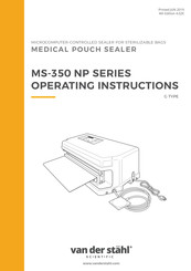 Van Der Stahl MS-350 NP Series Operating Instructions Manual