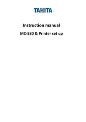 Tanita MC-580 Instruction Manual