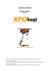 XPOtool PA-800E Operation Manual