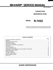 Sharp R-7H55 Service Manual