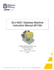 HOLLISTER-WHITNEY GLV-40D1-C-V401B Instruction Manual