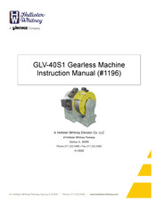 HOLLISTER-WHITNEY GLV-40S1-B-VS403A Instruction Manual