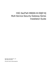 H3C SecPath M9000-AI-E8 Installation Manual