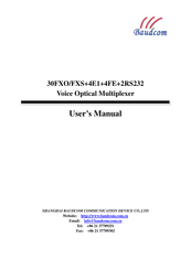 Baudcom 30FXS-4E1 User Manual
