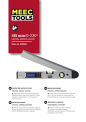Meec tools 012665 Operating Instructions Manual