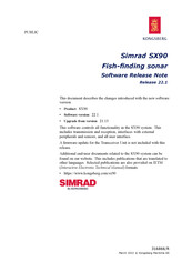 Kongsberg Simrad SX90 Series Manual