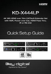 Key Digital KD-X444LP Quick Setup Manual