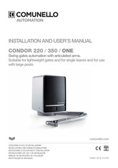 Comunello Automation CONDOR 220 Installation And User Manual