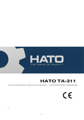 HATO TA-311 Operating Manual