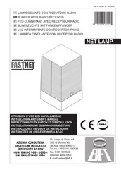 BFT FASTNET NET LAMP Installation And User Manual