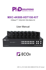 PhD Solutions HDBaseT MXC-4K888-HDT150-KIT User Manual