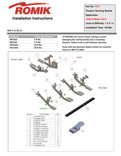 Romik 1619 Installation Instructions Manual