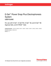 Invitrogen E-Gel Power Snap Plus User Manual