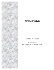 BCM Advanced Research MX945GM-D User Manual