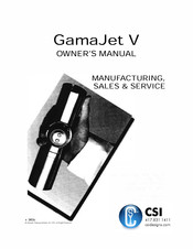 CSI GamaJet V Owner's Manual