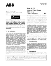 ABB KLF-1 Manual