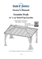 Shade N' Shelters 101642581 Owner's Manual