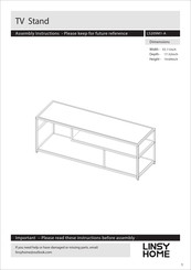 Linsy Home LS209M1-A Assembly Instructions Manual