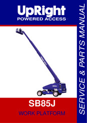 Upright SB85J Service & Parts Manual
